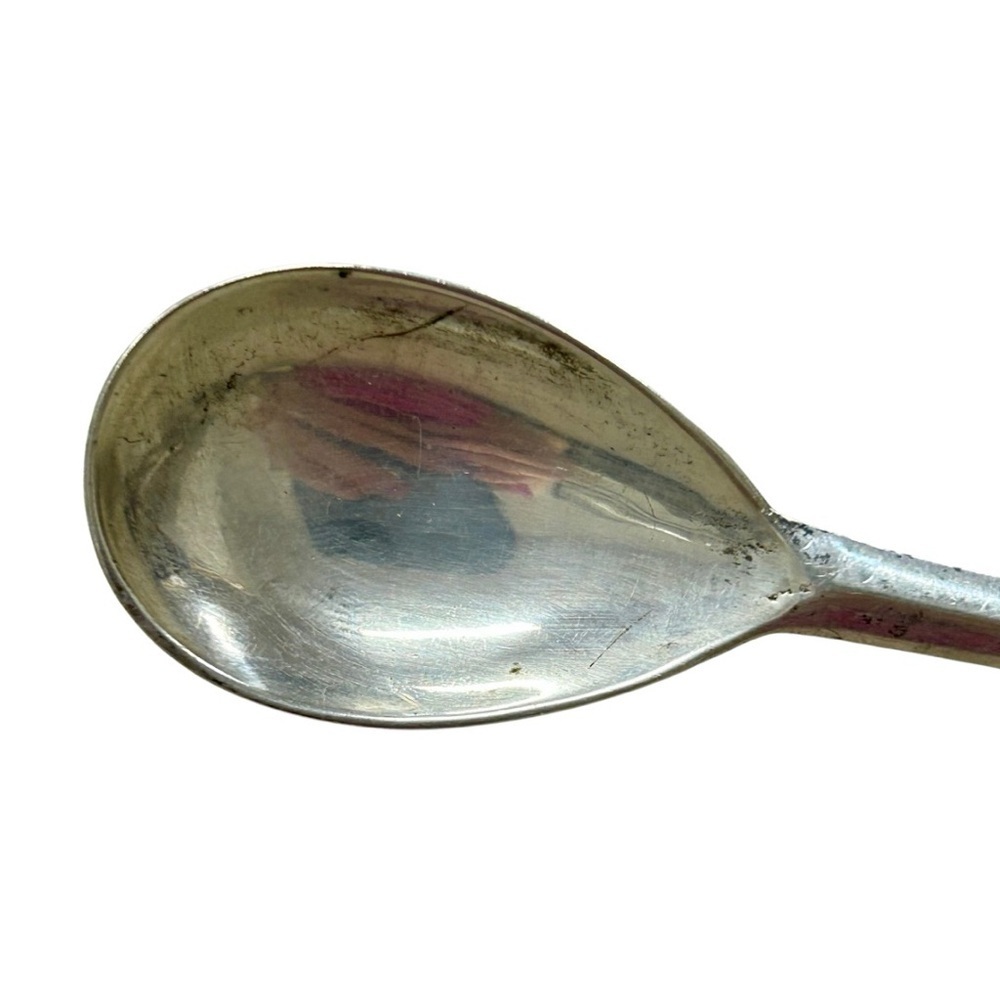 Vintage Sterling Silver Ornate Bar Spoon – Long Handle - Picture 5 of 5
